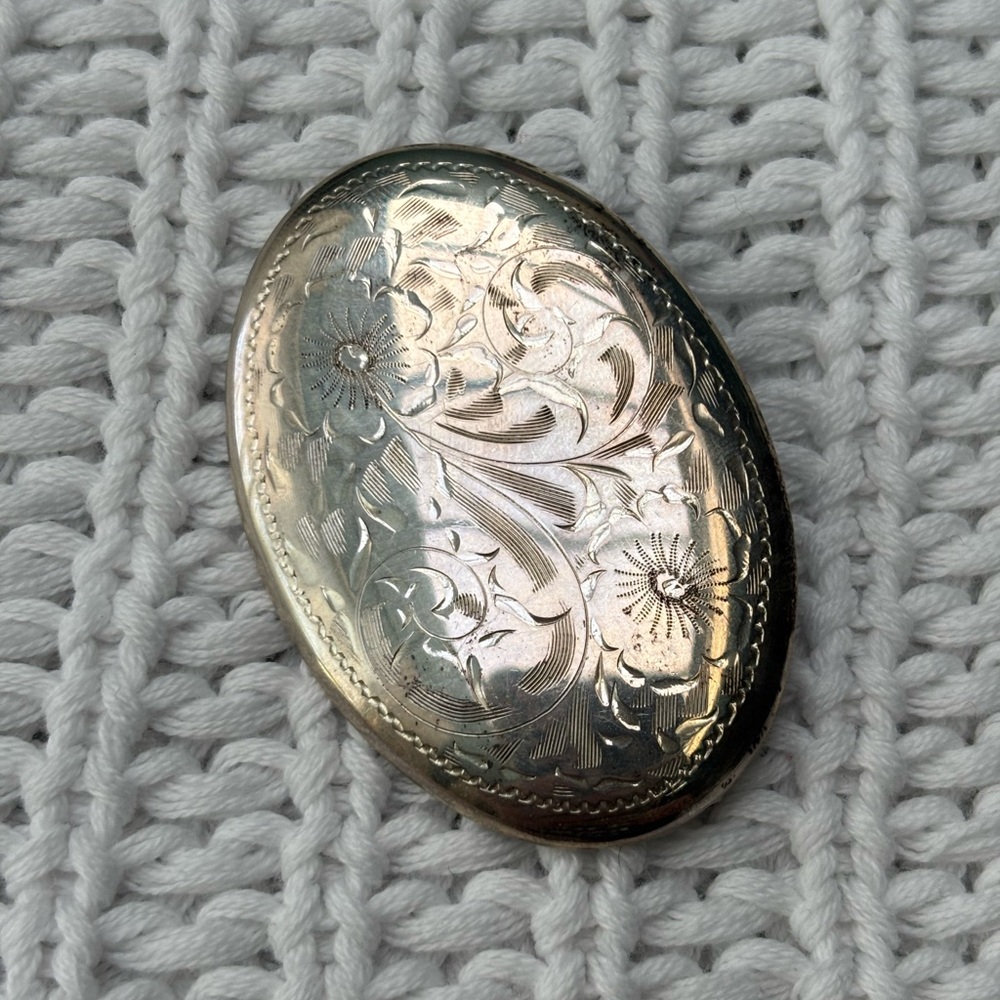 Vintage Silver Floral Brooch - Birks Burkhardt